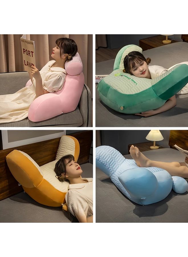 Large Ergonomic Reading Pillow Dark Gray Washable Support for Neck Back Arms - Image 5